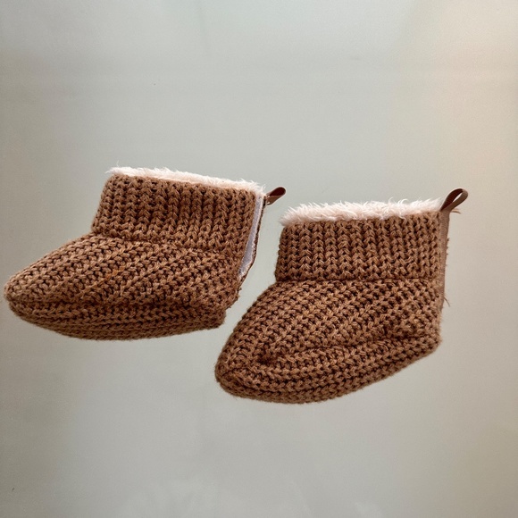 Gap Baby - Baby Sherpa-Lined Booties - Brown - 6-12 months - Picture 4 of 6